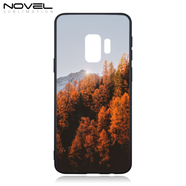 Tempered Glass Case For Galaxy S9 Sublimation 2D TPU Phone Cover