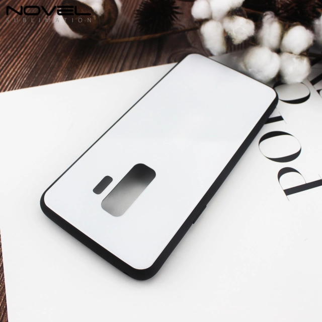 Tempered Glass TPU Sublimation Blank Phone Case For Galaxy S9 Plus