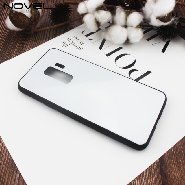 Tempered Glass TPU Sublimation Blank Phone Case For Galaxy S9 Plus