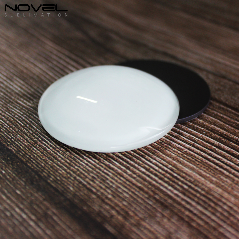 Sublimation Blank Glass Crystal Fridge Magnets-Round/Square/Rectangle/Heart Custom Heat Transfer Crystal Glass  Magnet