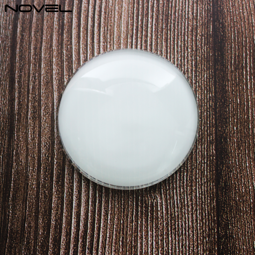 Sublimation Blank Glass Crystal Fridge Magnets-Round/Square/Rectangle/Heart Custom Heat Transfer Crystal Glass  Magnet