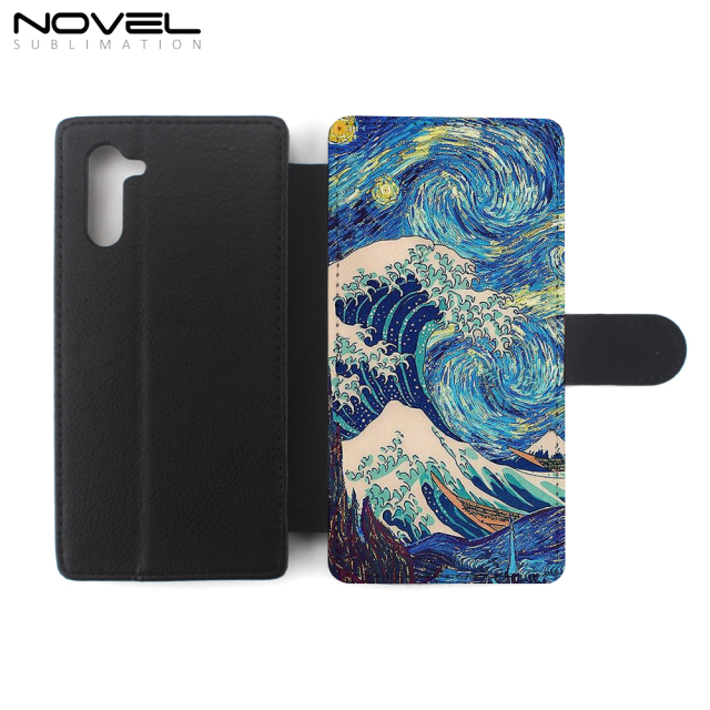 New!!! DIY Sublimation PU Flip Phone Wallet Case For Galaxy Note 10