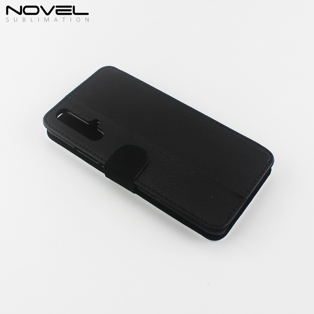 DIY Blank  Sublimation PU Flip Phone Wallet Case For Honor 20