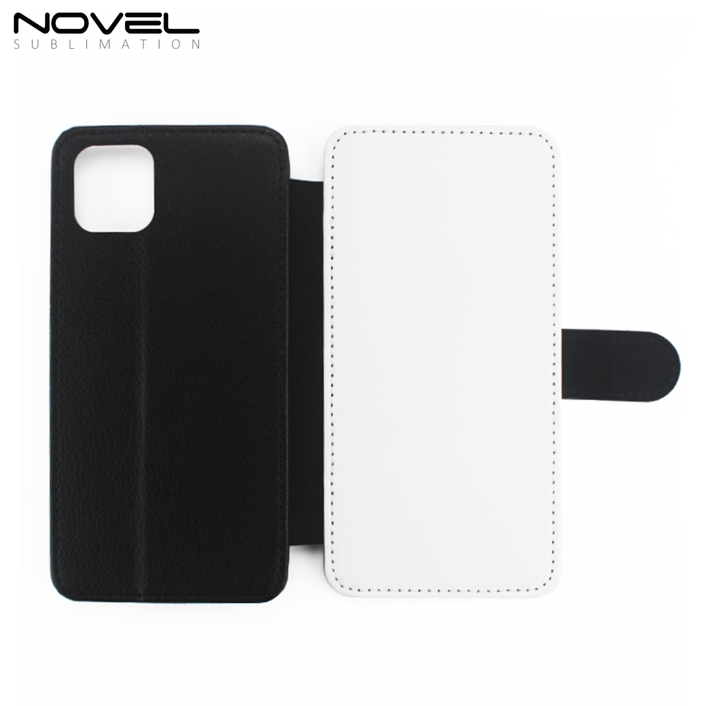 New For iPhone 11 Pro Max 6.5" Custom Sublimation PU Flip Phone Wallet Case