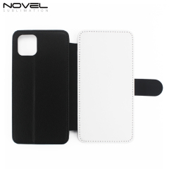 New For iPhone 11 Pro Max 6.5" Custom Sublimation PU Flip Phone Wallet Case
