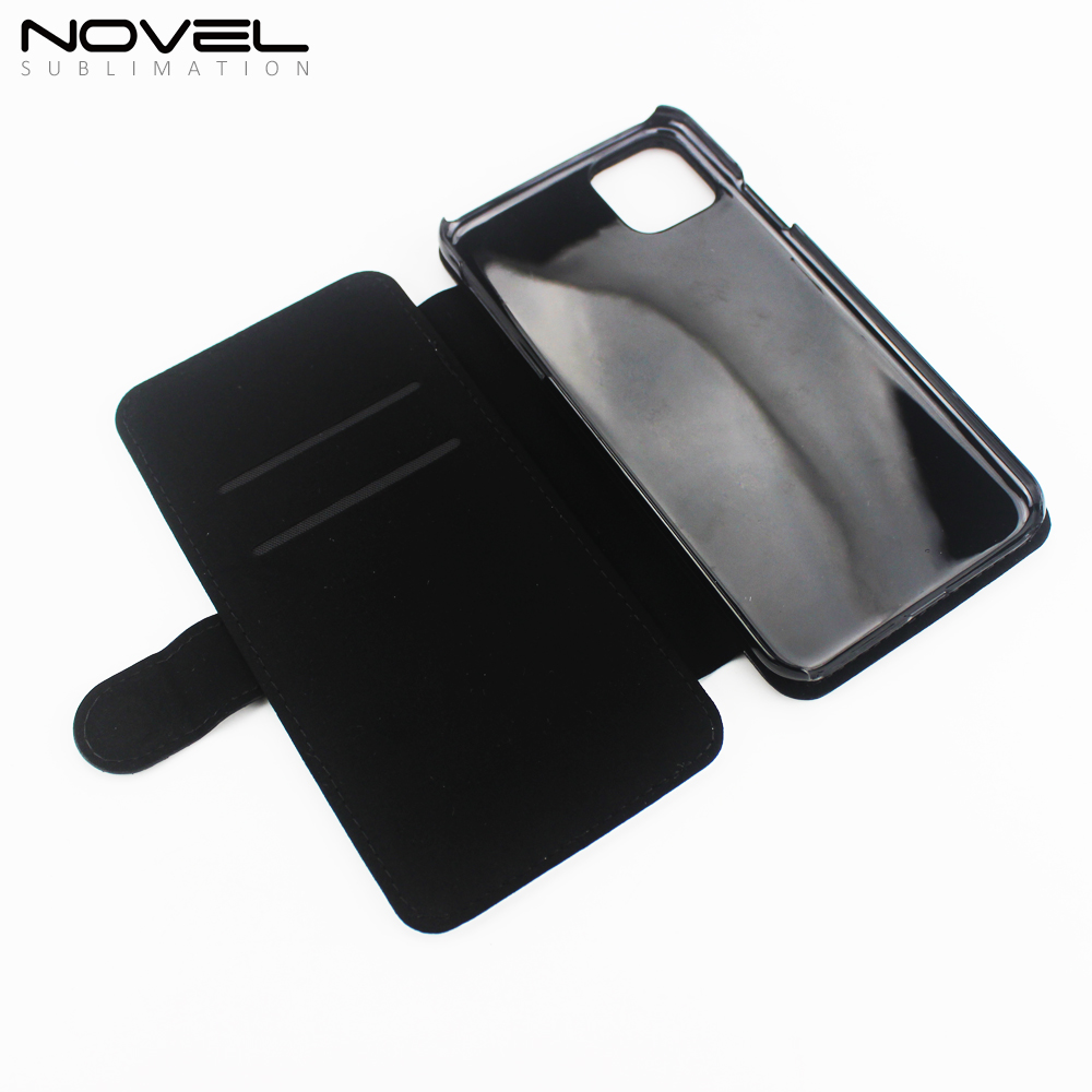 New For iPhone 11 Pro Max 6.5" Custom Sublimation PU Flip Phone Wallet Case