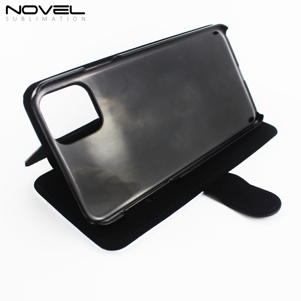 New For iPhone 11 Pro Max 6.5" Custom Sublimation PU Flip Phone Wallet Case