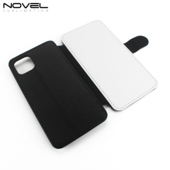 New For iPhone 11 Pro Max 6.5" Custom Sublimation PU Flip Phone Wallet Case