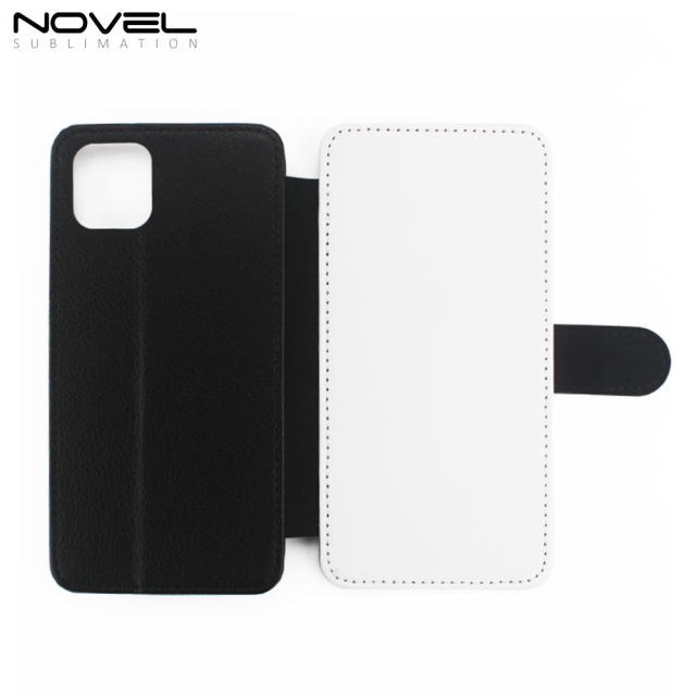 For iPhone 11 6.1" DIY Sublimation PU Flip Phone Wallet Case