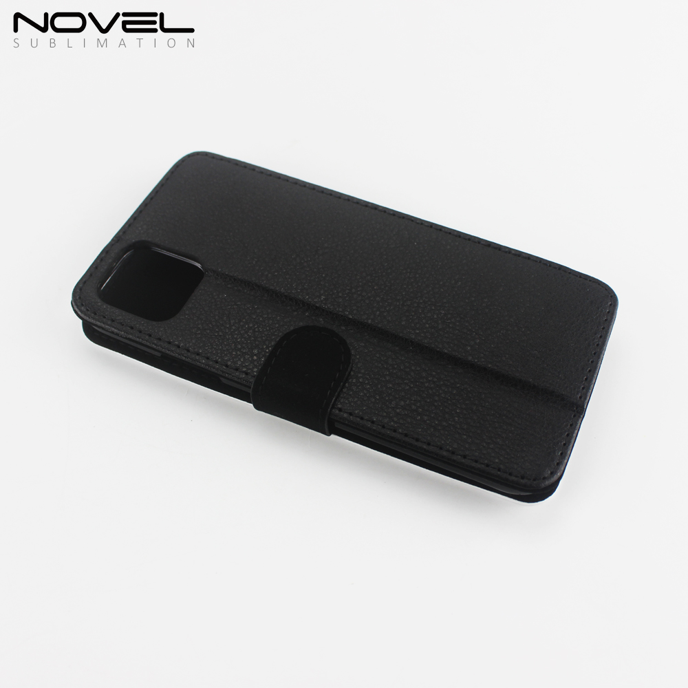 New For iPhone 11 Pro Max 6.5" Custom Sublimation PU Flip Phone Wallet Case