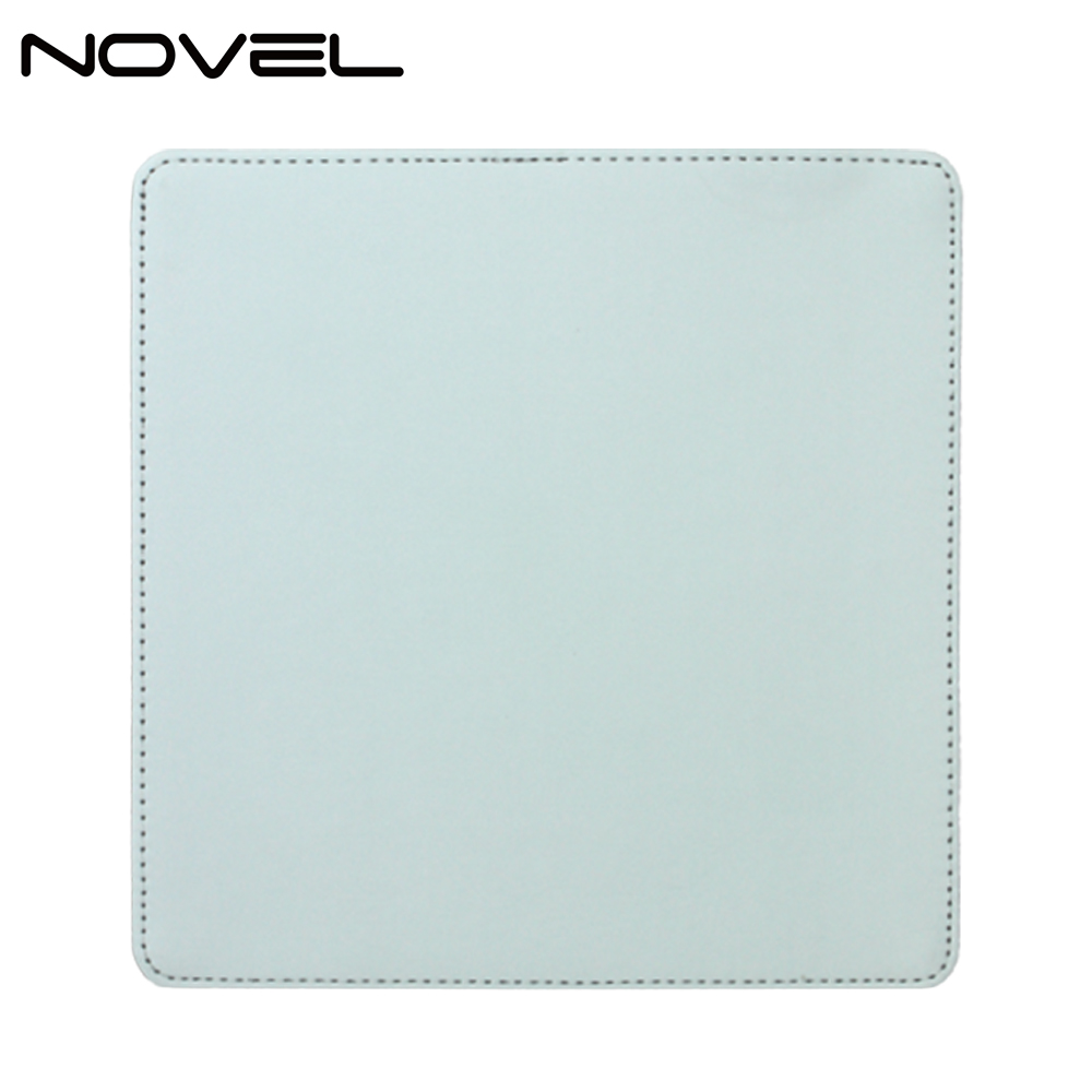 PU Leather Mouse Pad Sublimation Blank Mouse Mat-Square