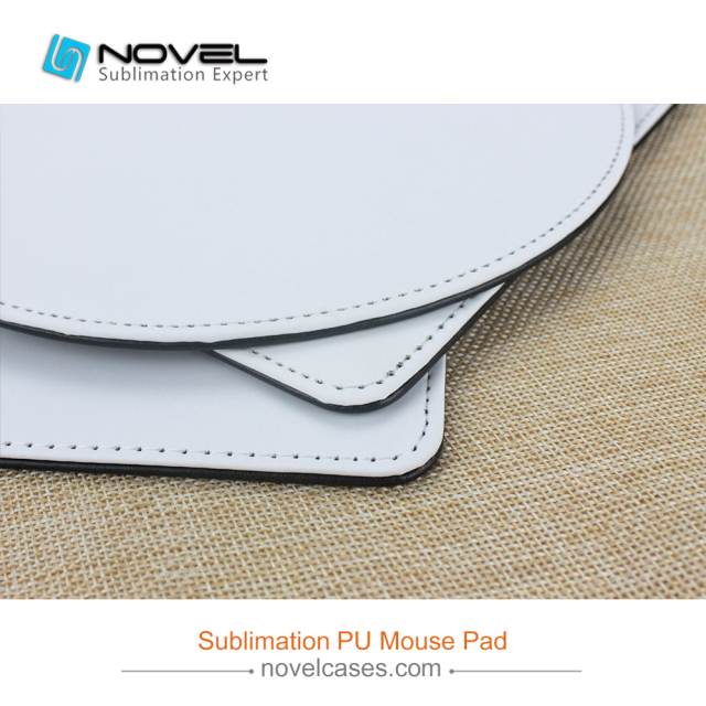 PU Mouse Pad Sublimation Blank Mouse Mat-Round