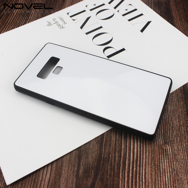 Tempered Glass Insert Sublimation Rubber TPU Case Galaxy Note 9