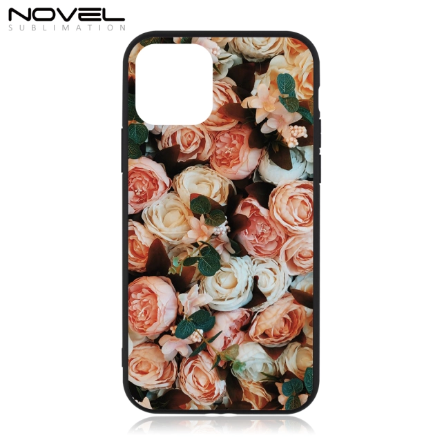 Wireless Charging Case For iPhone 11 Pro Max Tempered Glass Insert Sublimation TPU Case