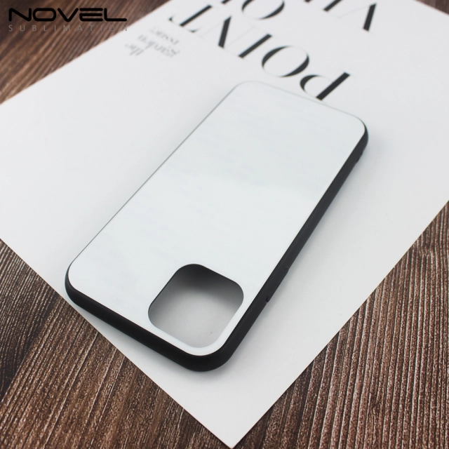 New Popular Sublimation TPU Glass Case For iPhone 11 With Wireless Charging Glass Insert