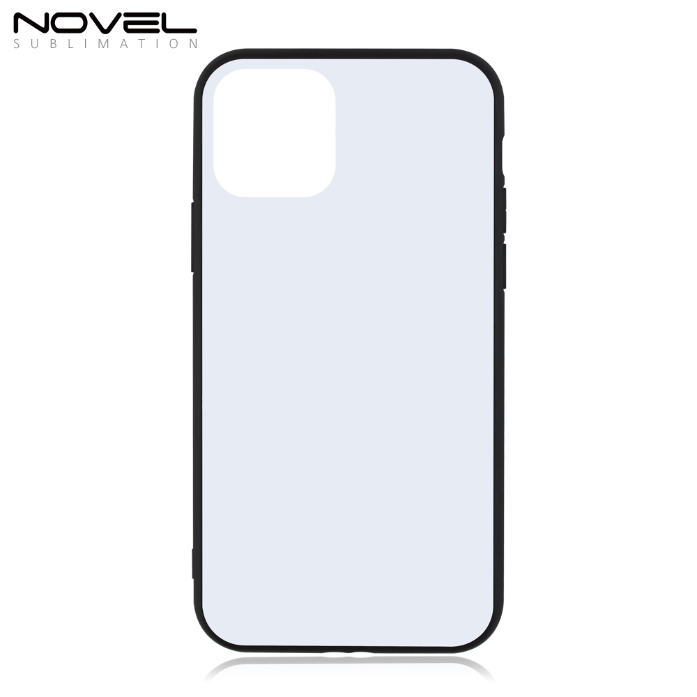 Wireless Charging Case For iPhone 11 Pro Max Tempered Glass Insert Sublimation TPU Case