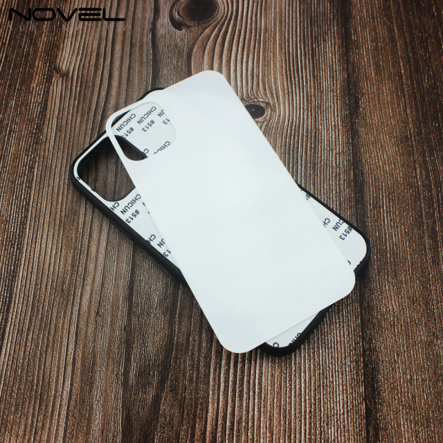 New Popular Sublimation TPU Glass Case For iPhone 11 With Wireless Charging Glass Insert