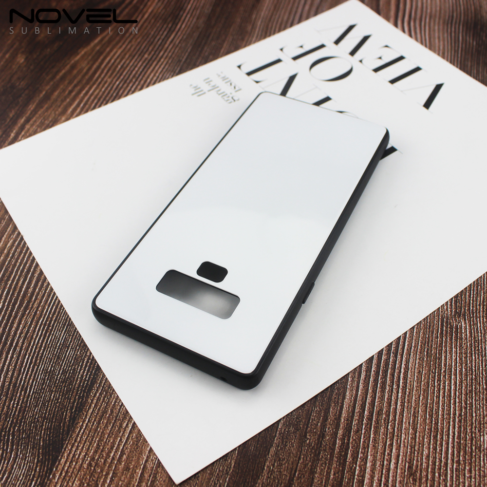 Tempered Glass Insert Sublimation Rubber TPU Case Galaxy Note 9