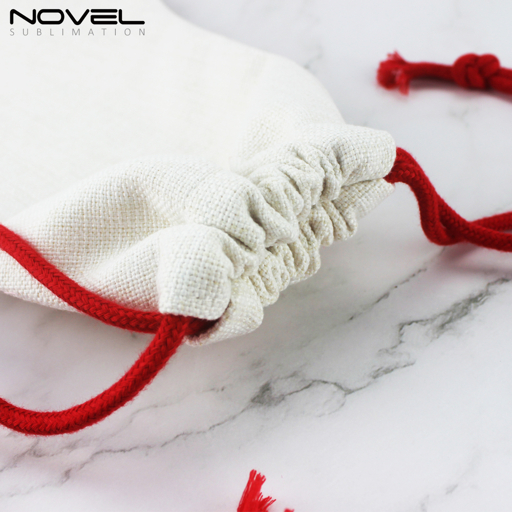 Linen Christmas Stocking Sublimation Xmas Socks