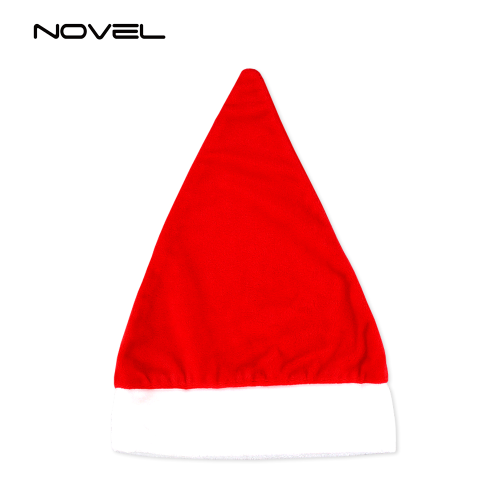 Santa Hat Cap Sublimation Christmas Hat For Kid and Adult