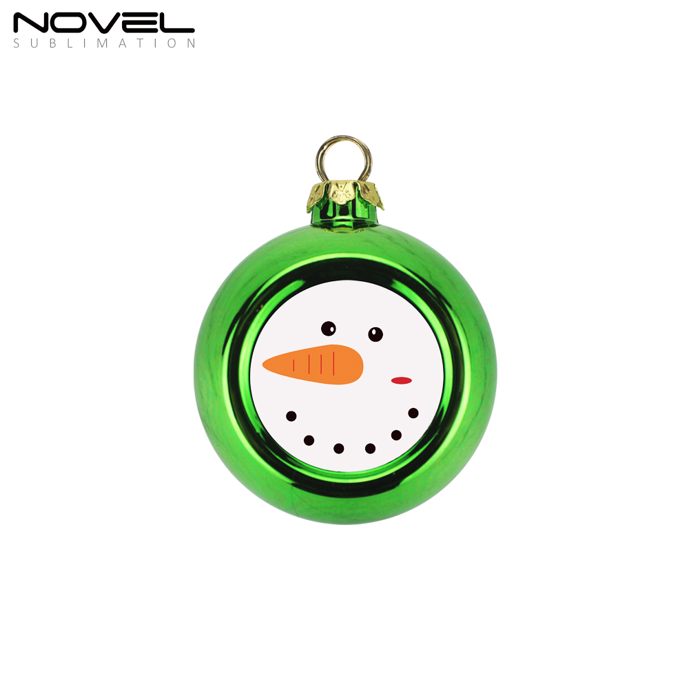 4cm Colorful Plastic Christmas Ball Ornament