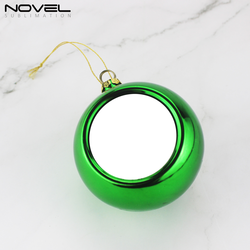 3 Sizes Plastic Christmas Ball Sublimation Blank Xmas Ball
