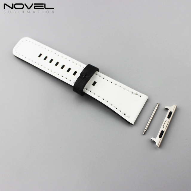Blank Sublimation Leather Watch Band For Apple Watch Series 3,38-42mm