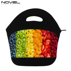 Custom Black Sublimation Blank Cooler Lunch Bag