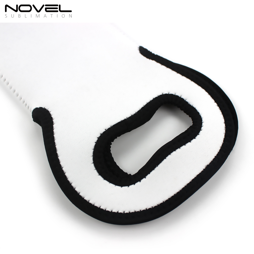 White Neoprene Sublimation Wine Bag