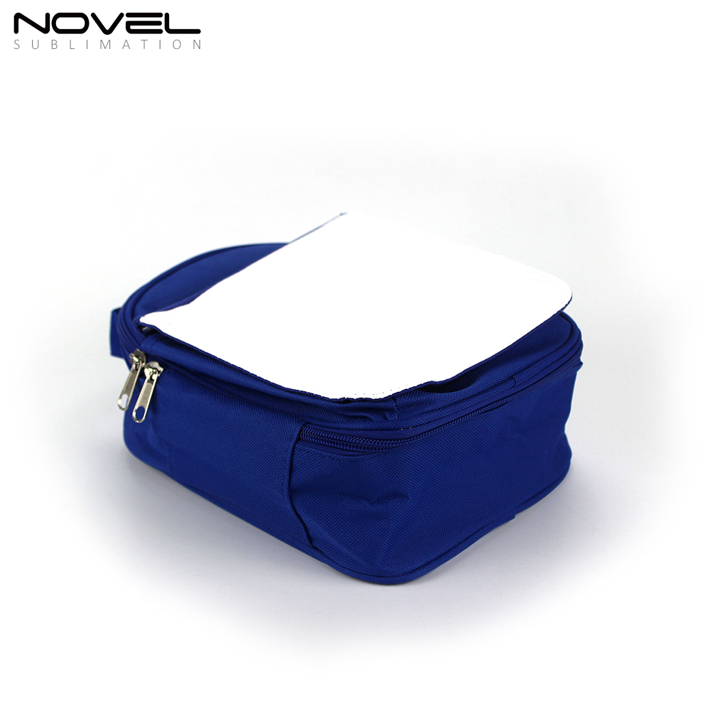 Custom Blank Polyester Kids Lunch Bag Blue