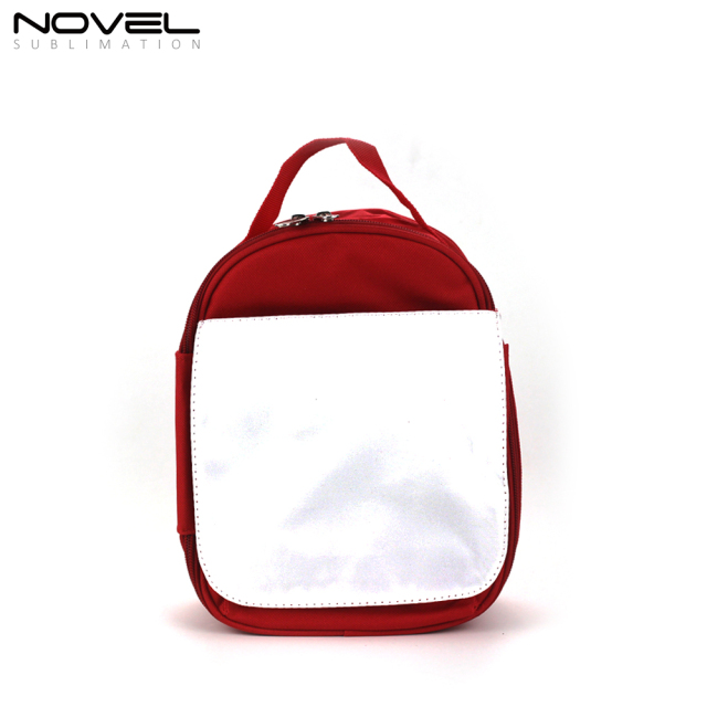 Sublimation Custom Red Kid Lunch Bag