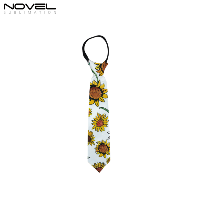 Polyester Zipper Necktie Sublimation Tie