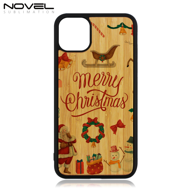 Custom Sublimation 2D TPU Wooden Blank Case For iPhone 11 Pro