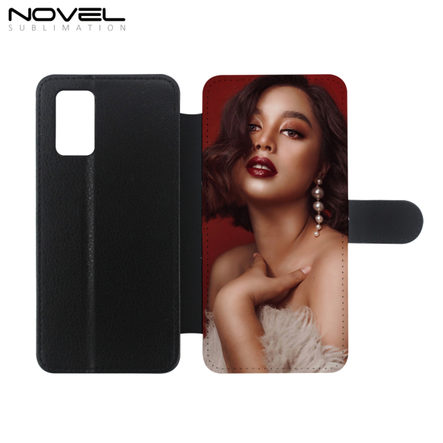 Custom Leather PU Flip Phone Wallet For Galaxy S20 Plus