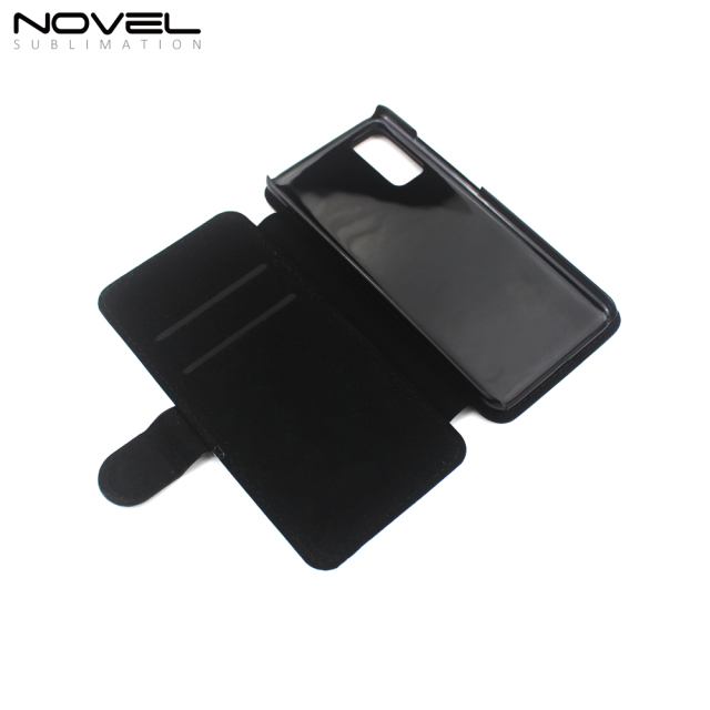 Custom Sublimation PU Leather Flip Phone Cover For Galaxy S20
