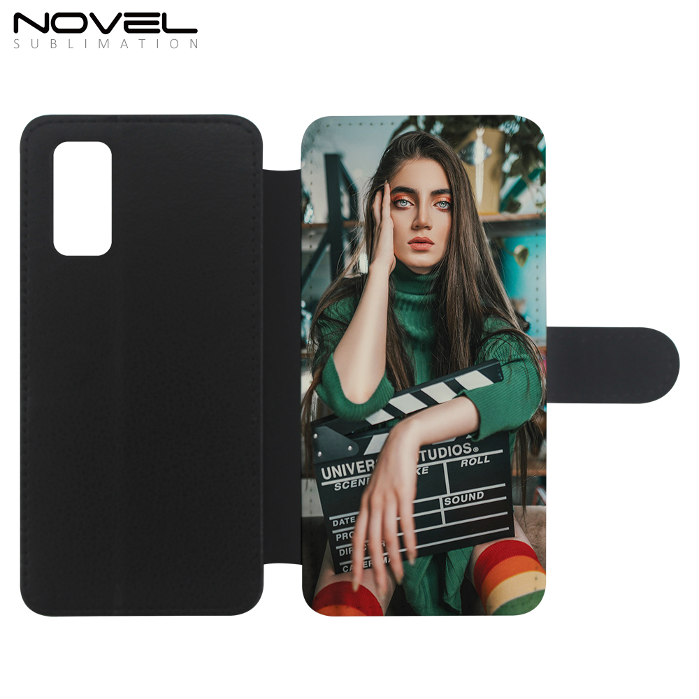 Custom Sublimation PU Leather Flip Phone Cover For Galaxy S20/ S20 FE/ S21 FE