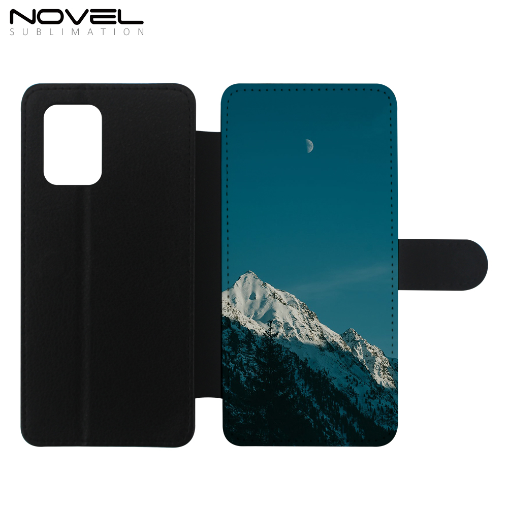 Popular Sublimation PU Flip Phone Case Wallet For A91/ S10 Lite