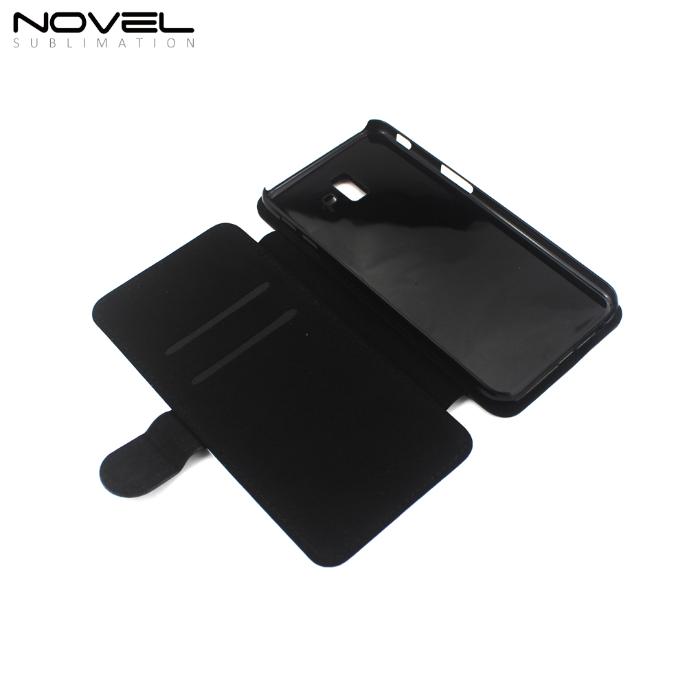 Custom PU Flip Phone Shell For Galaxy J6 Plus Sublimation Phone Bag