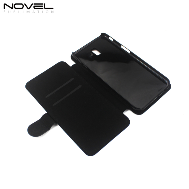Custom PU Flip Phone Shell For Galaxy J6 Plus Sublimation Phone Bag