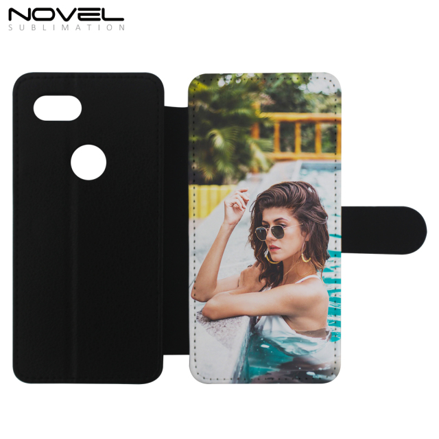 Sublimation Blank PU Flip Phone Case For Google Pixel 3A