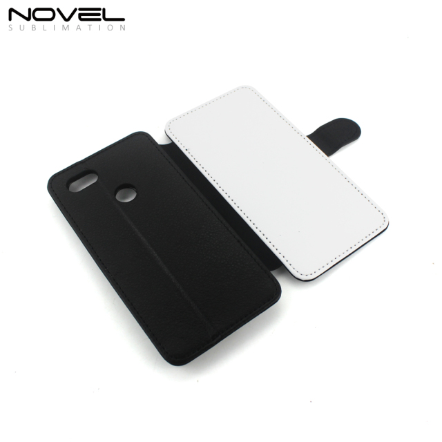 Blank PU Flip Leather Phone Housing For Google Pixel 3 XL 5.5"