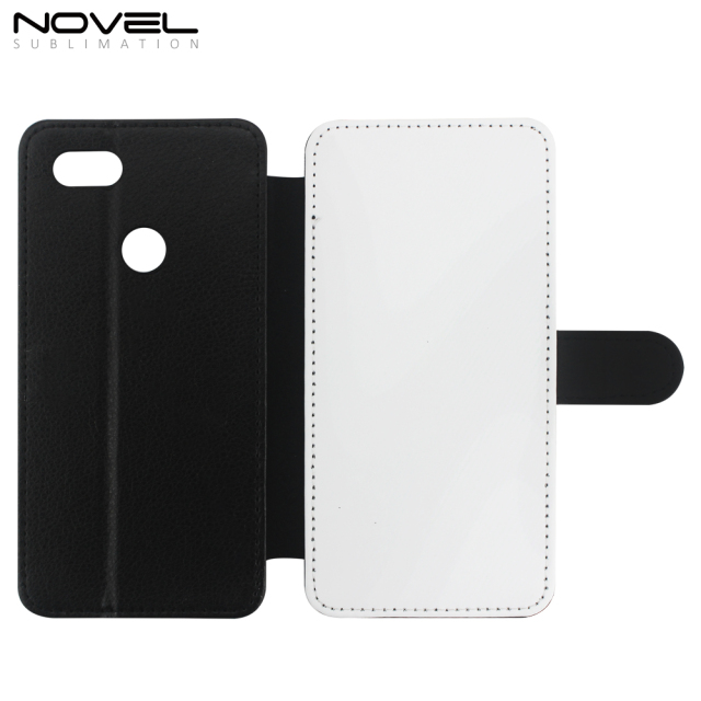 Blank PU Flip Leather Phone Housing For Google Pixel 3 XL 5.5"