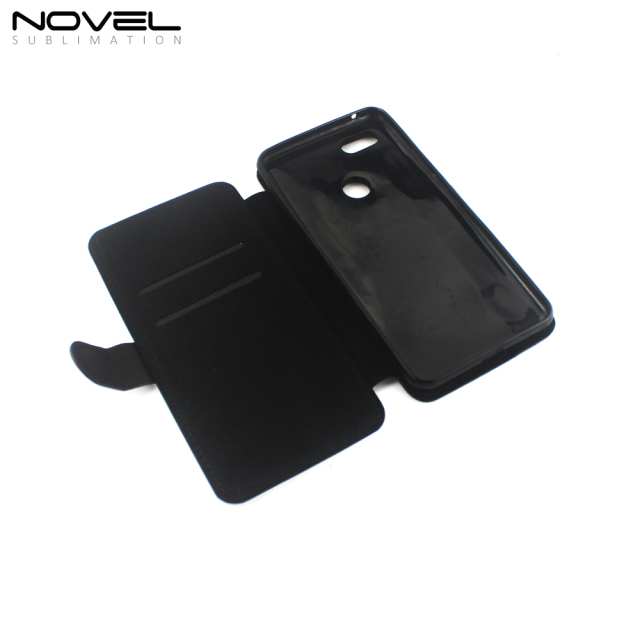 Blank PU Flip Leather Phone Housing For Google Pixel 3 XL 5.5"