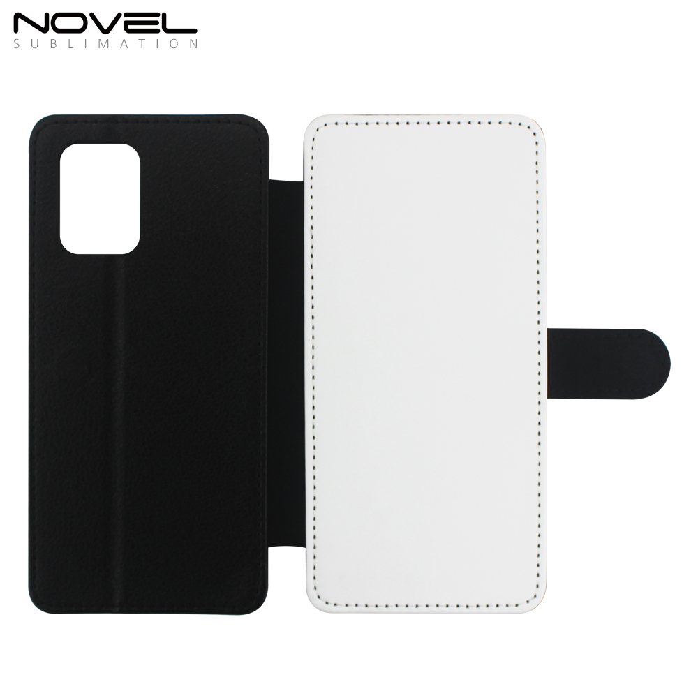 Popular Sublimation PU Flip Phone Case Wallet For A91/ S10 Lite