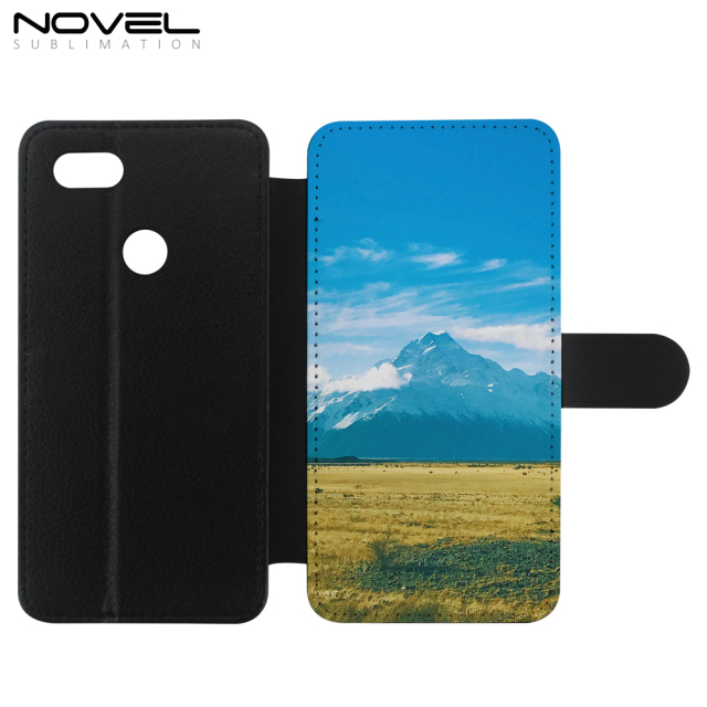 Blank PU Flip Leather Phone Housing For Google Pixel 3 XL 5.5"