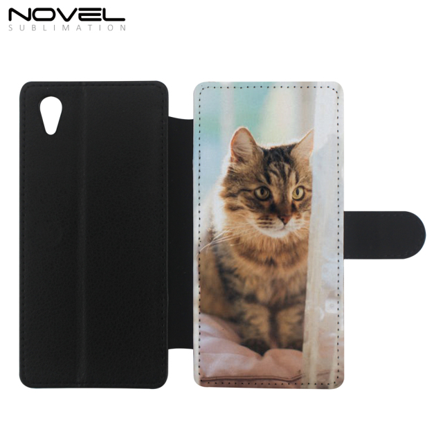 Blank Sublimation PU Flip Phone Wallet For Sony XZ1