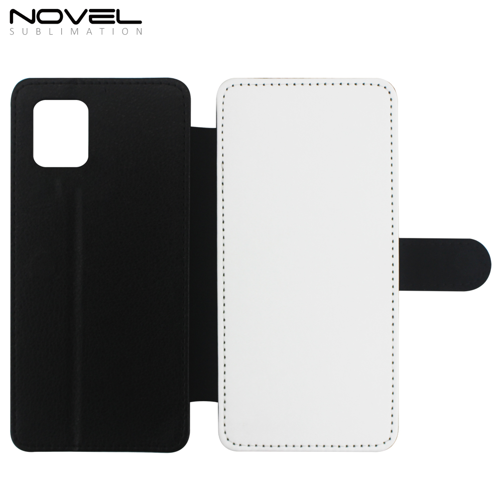 Custom Sublimation Phone Bag PU Flip Cell Wallet For Galaxy A81/ Note 10 Lite