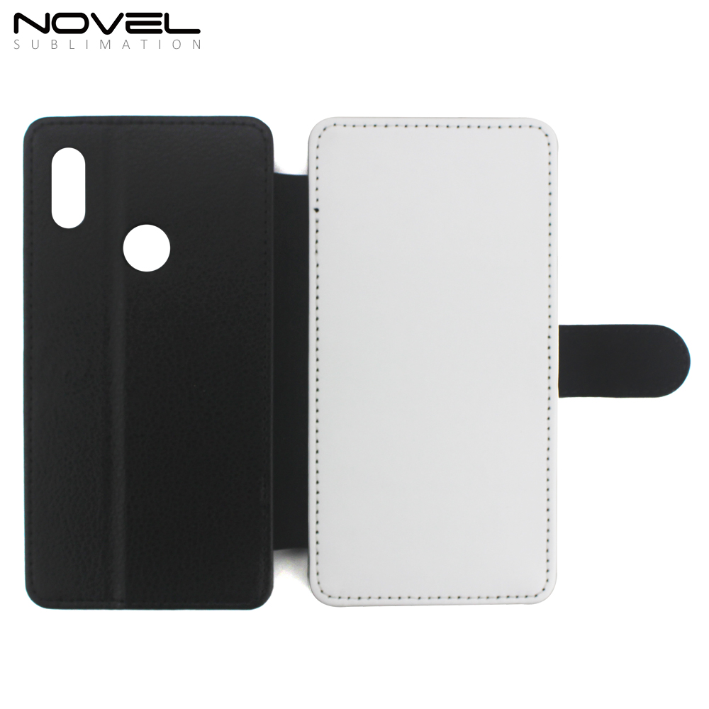Leather Flip Mobile Phone Bag Case With Card Slots For Huawei Y6 2019