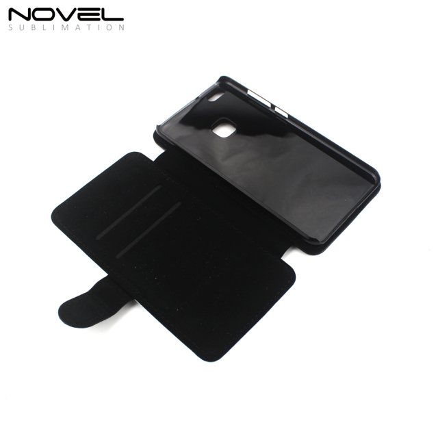 Blank Sublimation Wallet PU Flip Card Slot Stand For Huawei P10