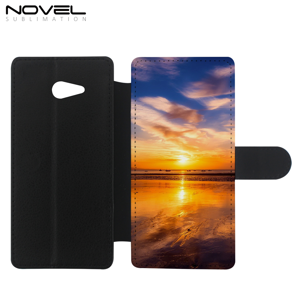 Phone Wallet For Sony M2 Sublimation Blank PU Flip Case